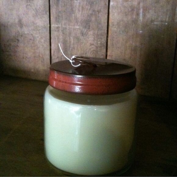 Hand Poured Candle Apothecary Jar Scented Ginseng Tea Soy Based lead free  16 oz - Picture 4 of 10
